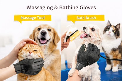 PetGleam Grooming Glove 🐾 | Gentle Fur Remover for Cats & Dogs