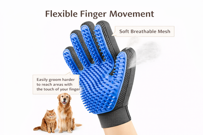PetGleam Grooming Glove 🐾 | Gentle Fur Remover for Cats & Dogs