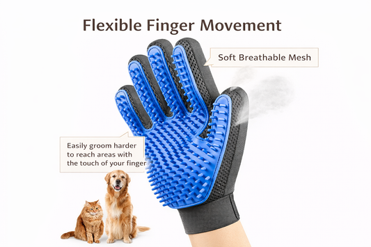 PetGleam Grooming Glove 🐾 | Gentle Fur Remover for Cats & Dogs