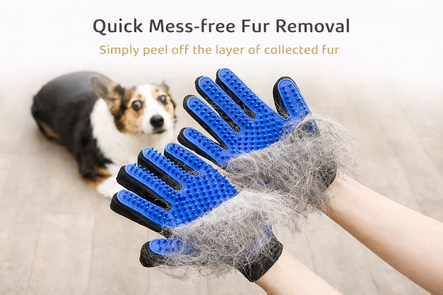 PetGleam Grooming Glove 🐾 | Gentle Fur Remover for Cats & Dogs