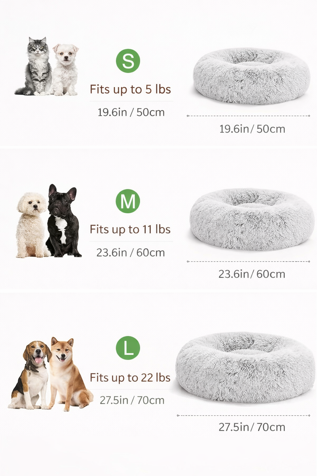 Calming Donut Pet Bed 🐾 | Anti-Anxiety Deep Sleep Bed for Dog & Cats